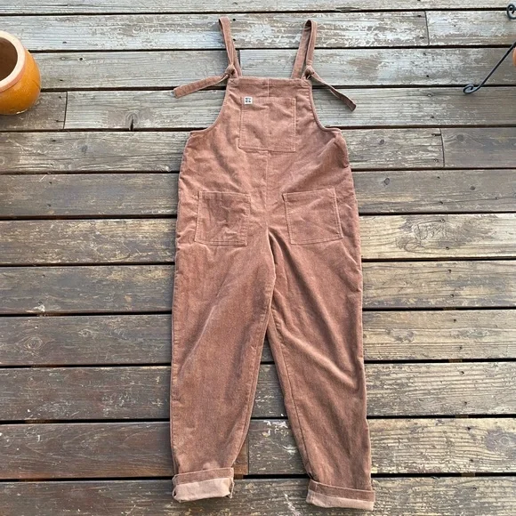 Lucy & yak brown corduroy dungarees overalls - Picture 4 of 9